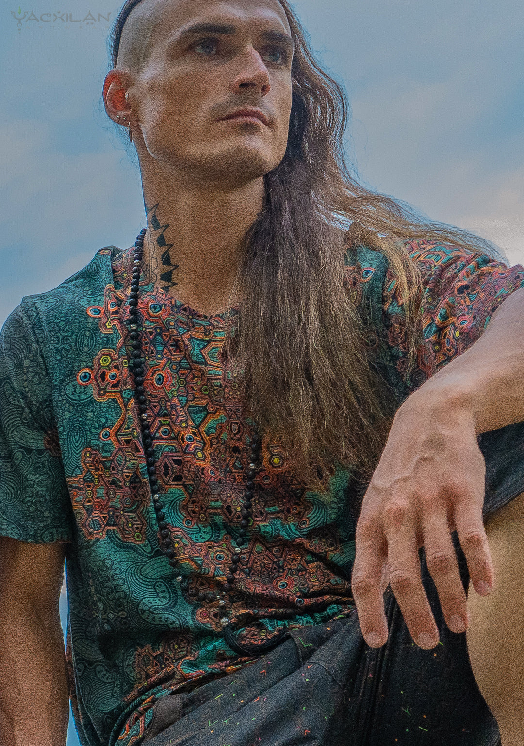 T-Shirt Men / Cotton Supima AOP - ATLANTIS
